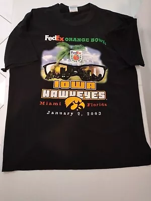 Buy Vintage Iowa Hawkeyes Orange Bowl 2003 Mens T Shirt XL College Football  • 14.85£