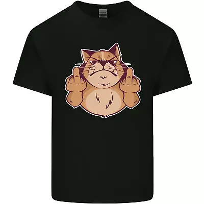 Buy Grumpy Cat Finger Flip Offensive Funny Mens Cotton T-Shirt Tee Top • 11.75£
