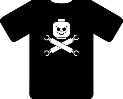 Buy Skull And Cross Bones T-Shirt - Inspired By Lego  • 15.99£