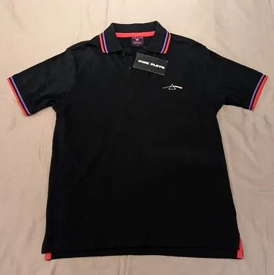 Buy Pink Floyd Dark Side Of The Moon Black Polo Shirt Official Merchandise Size S  • 14£