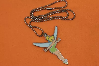 Buy Disney Peter Pan Tinkerbell Enamel Pendant Metal Necklace • 18.47£