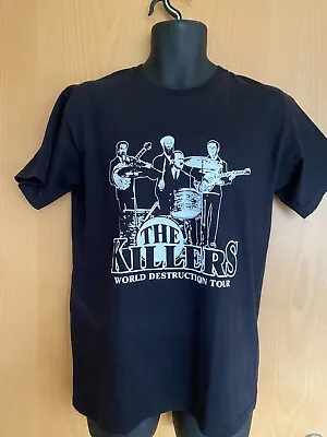Buy The Killers T Shirt Black Graphic Print World Destruction Tour  Size M • 8£