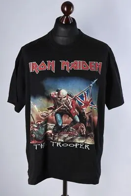 Buy Iron Maden Vintage The Trooper Short Sleeve Band T-Shirt Size L - XL • 29.99£