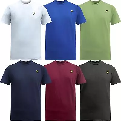 Buy Mens Lyle & Scott Plain T-Shirt Short Sleeve Shirt Crew Neck Casual Top S-XXL • 6.99£