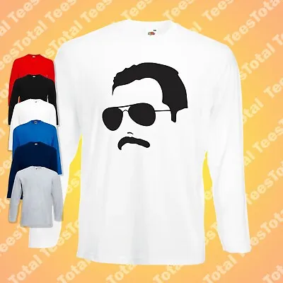Buy Freddie Mercury Long Sleeve T-Shirt | Queen | 70s | 80s | Rock | Retro | Music  • 18.99£
