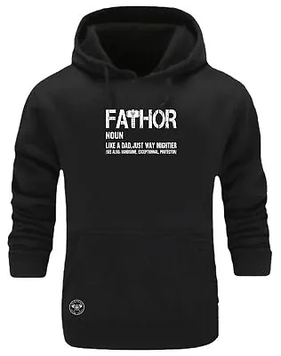 Buy Fathor Hoodie Vikings Clothing Noun Loki Thor Odin Dad Daddy Father Day Gift Top • 16.99£