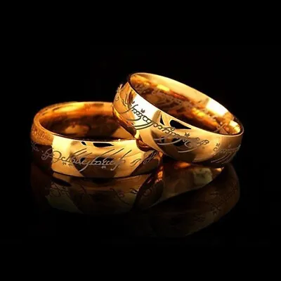 Buy Titanium Lord Of The Rings The One Ring Men's Fashion Jewelry Gift Size 6-12 • 2.75£