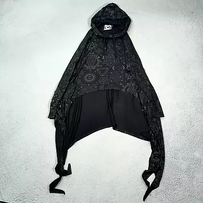 Buy KILLSTAR Hoodie Womens Black XS - Medium Occult Pentagram Thumbholes Gothic • 47.35£