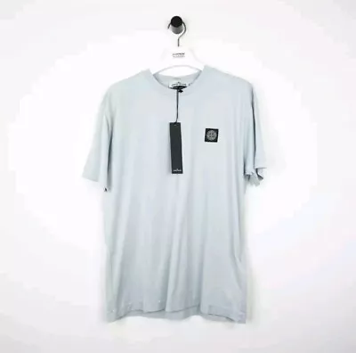 Buy Men's Stone Island Sky Blue Patch Logo T-Shirt 3XL XXXL BNWT • 110£