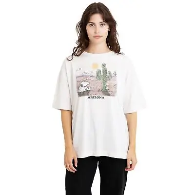 Buy Peanuts Womens Oversized T-shirt Snoopy Arizona S-XL Official • 10.49£