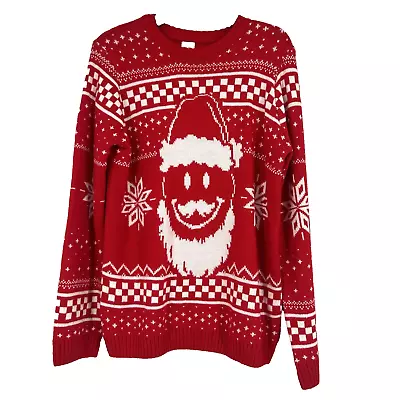 Buy Holiday Time Christmas Sweater Knit Red White Santa Snowflakes Tacky Ugly XXL • 10.63£