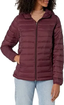 Buy Jacket Womens Lightweight Coat Long-Sleeve Full-Zip Hooded Puffer Pockets S-XXL • 18.89£