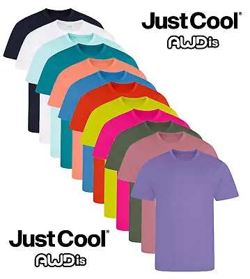 Buy Just Cool Plain Polyester Breathable Wicking Athletic Sports Tee T-Shirt Tshirt • 8.99£