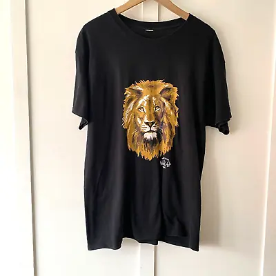 Buy Yorkshire Wildlife Sanctuary Lion T Shirt Black Size Large • 17£
