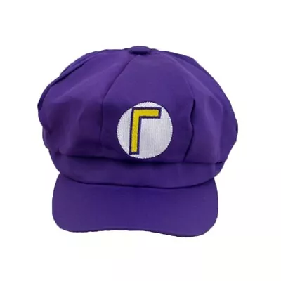 Buy Purple Waluigi Cap Fancy Dress Game Super Mario Villain Plumber Costume • 6.99£