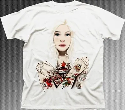 Buy GOT Princess Khaleesi Game Of Thrones Dragon Fire Targaryen White T-shirt OZ9627 • 13.95£