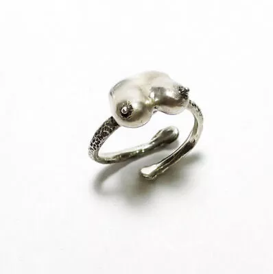 Buy Boobs Ring  Unique Silver Handmade Erotic Jewellery • 39.55£