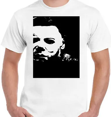 Buy Michael Myers Halloween T Shirt - Horror Slasher Films Mike Tshirt Tee Top • 12.49£