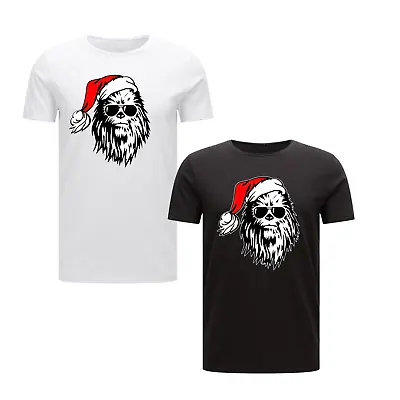 Buy Chewbacca Christmas Top Mens T-Shirt Xmas Gift Fighter Of Space Fan Gift Design • 15.49£