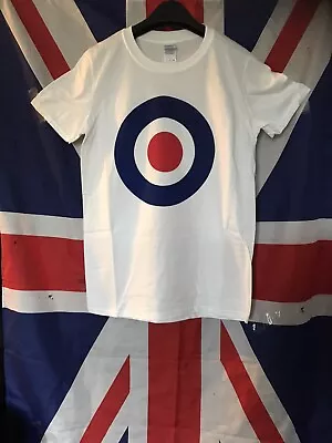 Buy Mod Target T Shirt RAF The Who 60’s Small Faces Scooters Sm Med Large Xl Sizes • 15£
