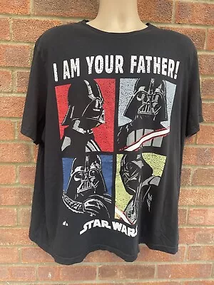 Buy Star Wars,  I Am Your Father  Iconic Darth Vader Casual T-shirt Top, Sz Xxxl • 2.99£