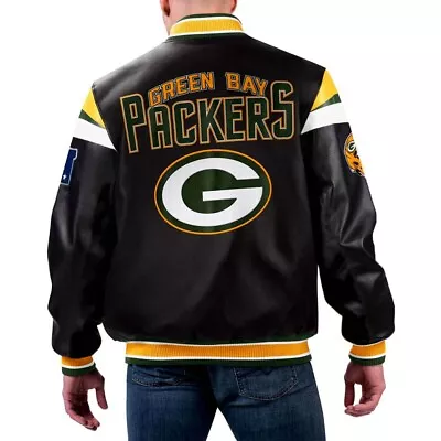 Buy NFL Green Bay Packers Leather Jacket For Men And Women • 179.15£