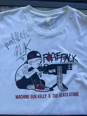 Buy Machine Gun Kelly MGK Signed Autographed Beats T Shirt Psa Dna Coa POWERRAGERS • 289.53£