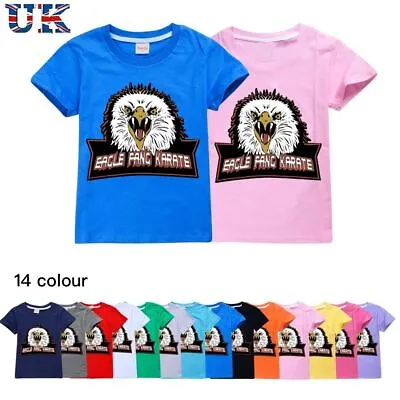 Buy T Shirt Tee Tops 2-14Y Kids Eagle Fang Karate Casual Short Sleeve T Shirt Cotton • 9.45£