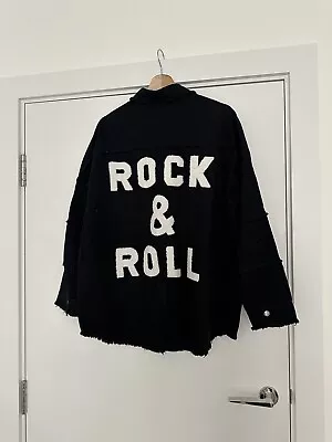 Buy Great Condition Rock & Roll Overshirt / Jacket In Black Size S • 35£