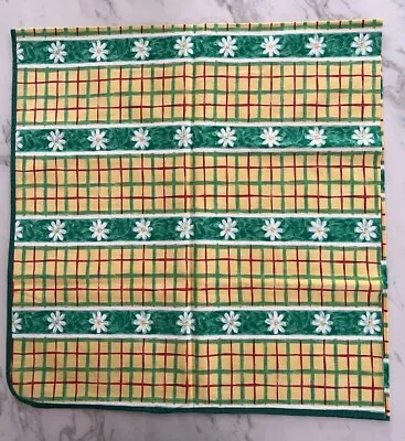 Buy CAUSEWAY Irish Brand Daisy Check Square Table Cloth 51” 130cm Yellow Green Red • 5£