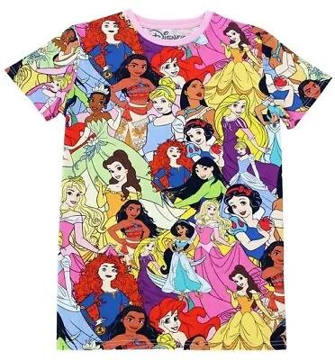 Buy Cakeworthy Disney Princess AOP T-Shirt Size 2XL New • 14.99£