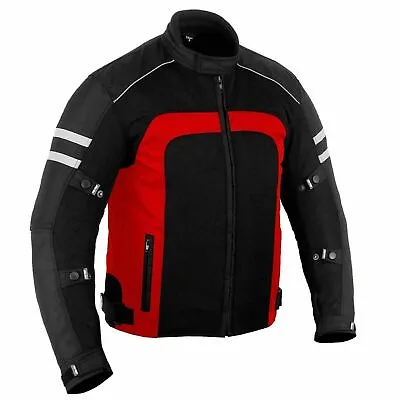 Buy Mesh Motorcycle Jacket Riding Air Motorbike Cordura Rider CE Armored Breathable • 24.99£