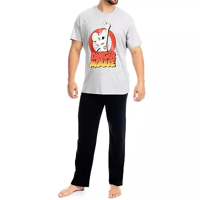 Buy Danger Mouse Pyjama Set Adults Mens S-XXL Pyjamas Loungewear PJs PJ T-Shirt Set • 19.99£
