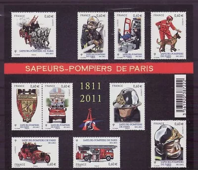 Buy France 2011 No. 5167 - 5175 Paris Fire Department Small Bow ** Mint J283 • 1.70£