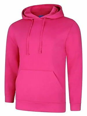 Buy Uneek Deluxe Hooded Sweatshirt Soft Casual Mens Pullover Hooded Jumper XS-5XL  • 15.37£
