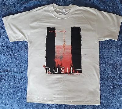 Buy RUSH ~  Vapor Trails 2002 Tour T-Shirt Size Large (Backstage Club / New Unworn) • 35£