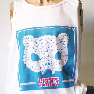 Buy Pixies Indie Punk Rock T-shirt Sleeveless Vest Top White Unisex S-2XL • 14.99£