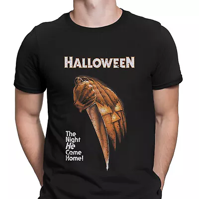 Buy Halloween T-Shirt The Night He Came Home Movie Poster Spooky Mens T Shirts #HD • 6.99£