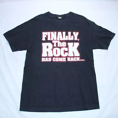 Buy Vintage WWF The Rock T Shirt Mens Large Black 2000 Wrestling Smackdown WWE • 64.99£