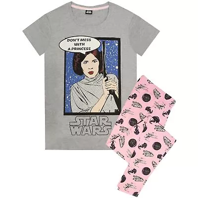 Buy Star Wars Womens/Ladies Princess Leia Pyjama Set NS6120 • 18.45£