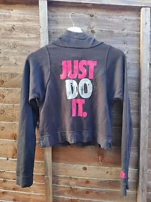 Buy Nike Just Do It Kids/girl's Sport Black/Pink Hoodie Logo Y2K  • 14.50£