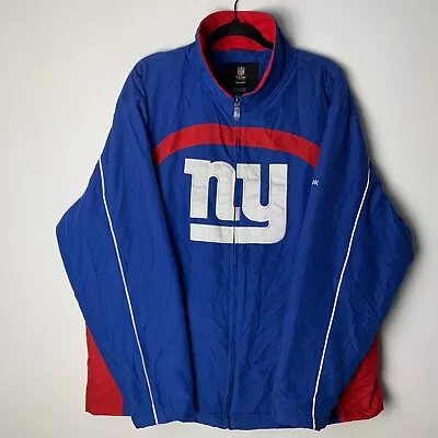 Buy REEBOK New York Giants NFL Football Blue Lined Softshell Jacket Size Men's XL • 60£
