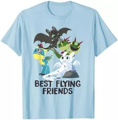 Buy Premium How To Train Your Dragon 3 Best Friends T Shirt High Quality • 29.52£