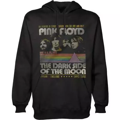 Buy Pink Floyd Unisex Pullover Hoodie: Retro Stripes OFFICIAL NEW  • 35.78£