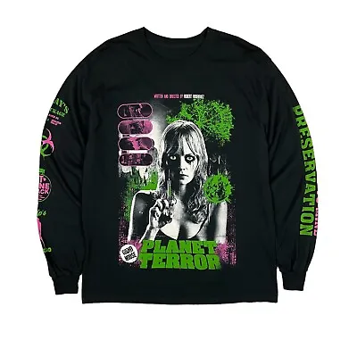 Buy PLANET TERROR Vintage Style Double Sided Movie Graphic Long Sleeve T Shirt L • 24.95£