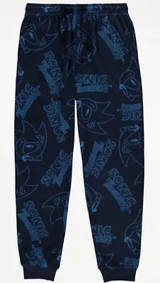 Buy Sonic The Hedgehog Blue Fleece Loungewear Pyjama Bottoms Lounge Pants M L Xl XXL • 17.99£