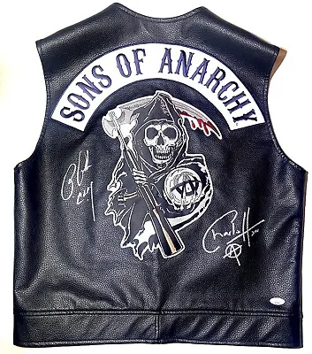 Buy Charlie Hunnam & Ron Perlman Signed Sons Of Anarchy Leather Vest JSA COA • 1,231.39£