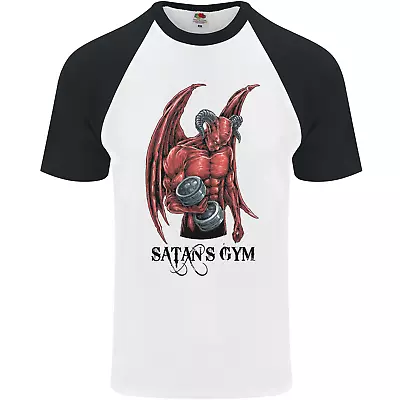 Buy Satans Gym Bodybuilding Training Top Mens S/S Baseball T-Shirt • 9.99£
