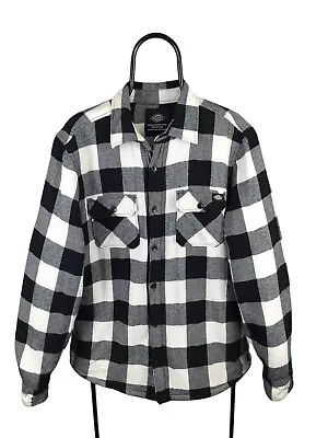Buy Dickies Sherpa Lined Overshirt Jacket Mens Size Medium • 24.99£