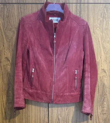 Buy Guillaume Red/Pink Leather Jacket UK Size Small • 24.99£